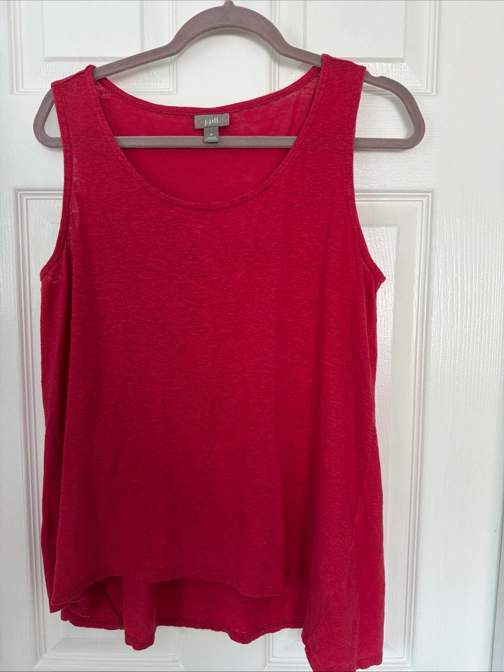 J. Jill Bright Red Scoop Neck Tank